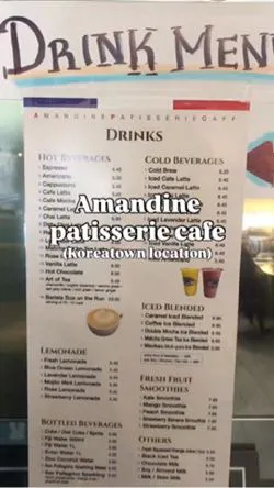 Amandine Patisserie Cafe - Koreatown